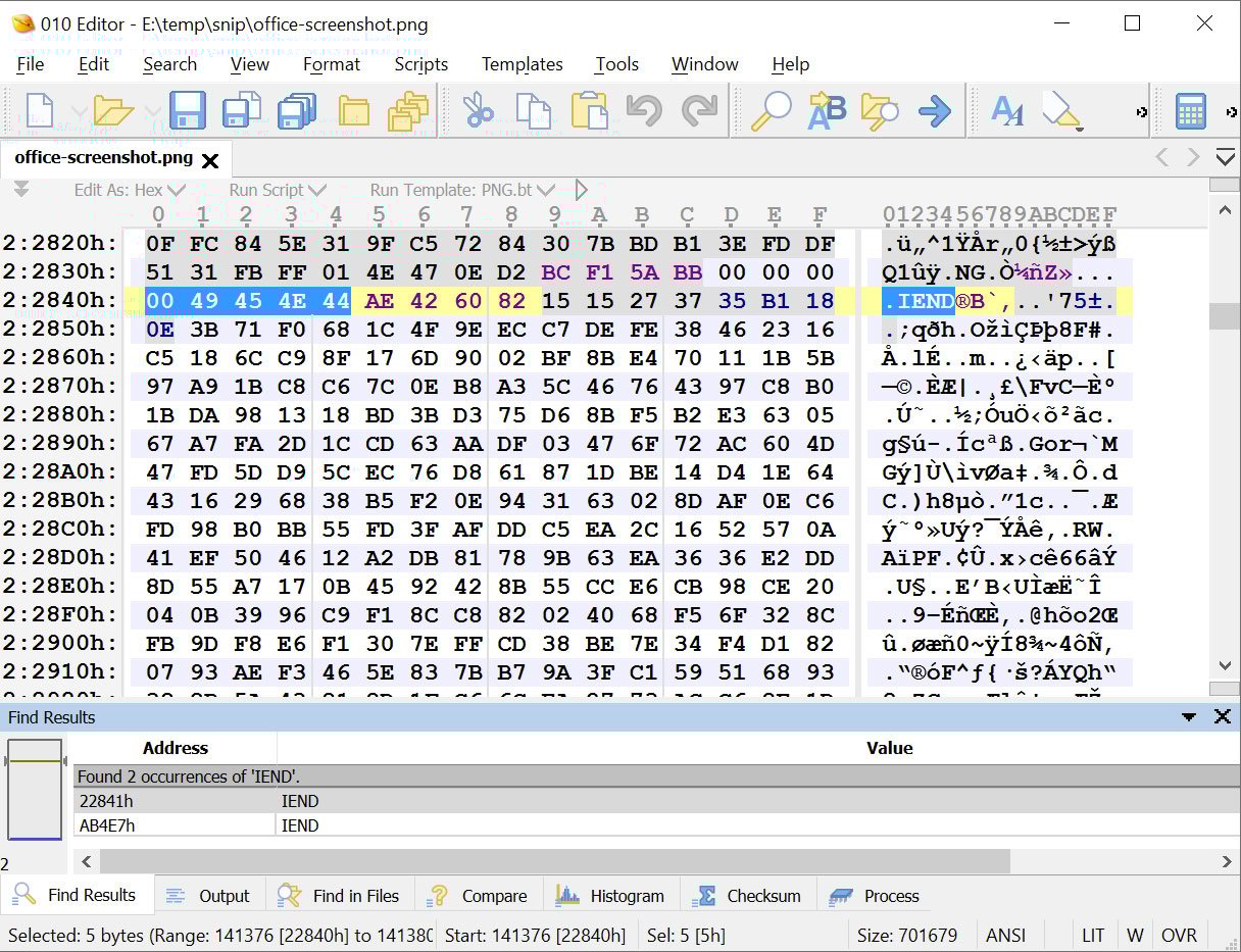 PNG file affected by the&nbsp;Acropalypse flaw